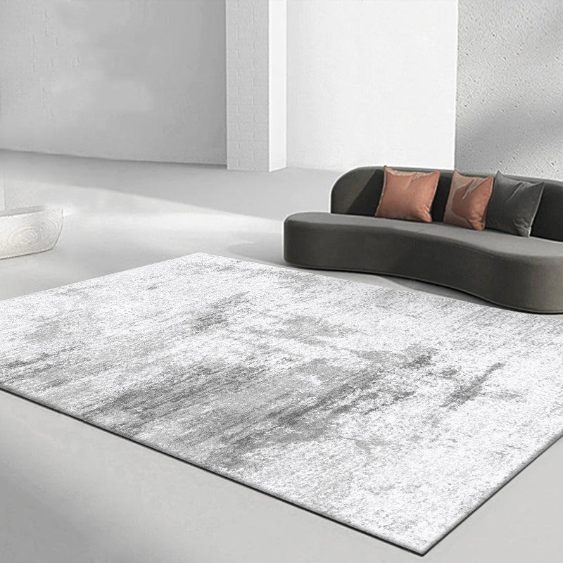 Grijs modern tapijt geometrisch patroon polyester gebied tapijt niet-slip achterste tapijt voor woonkamer