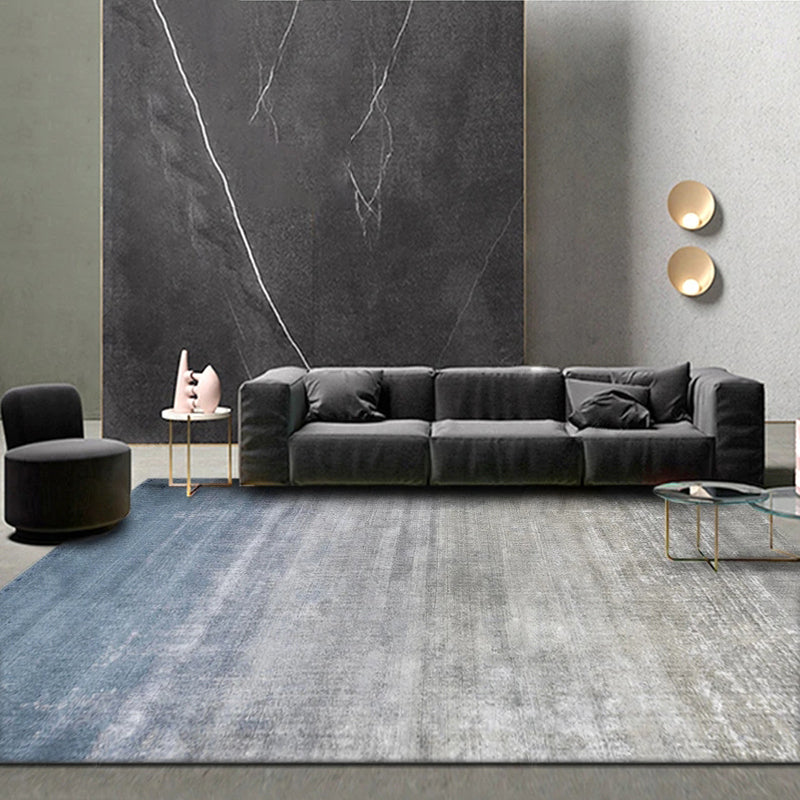 Grijs modern tapijt geometrisch patroon polyester gebied tapijt niet-slip achterste tapijt voor woonkamer