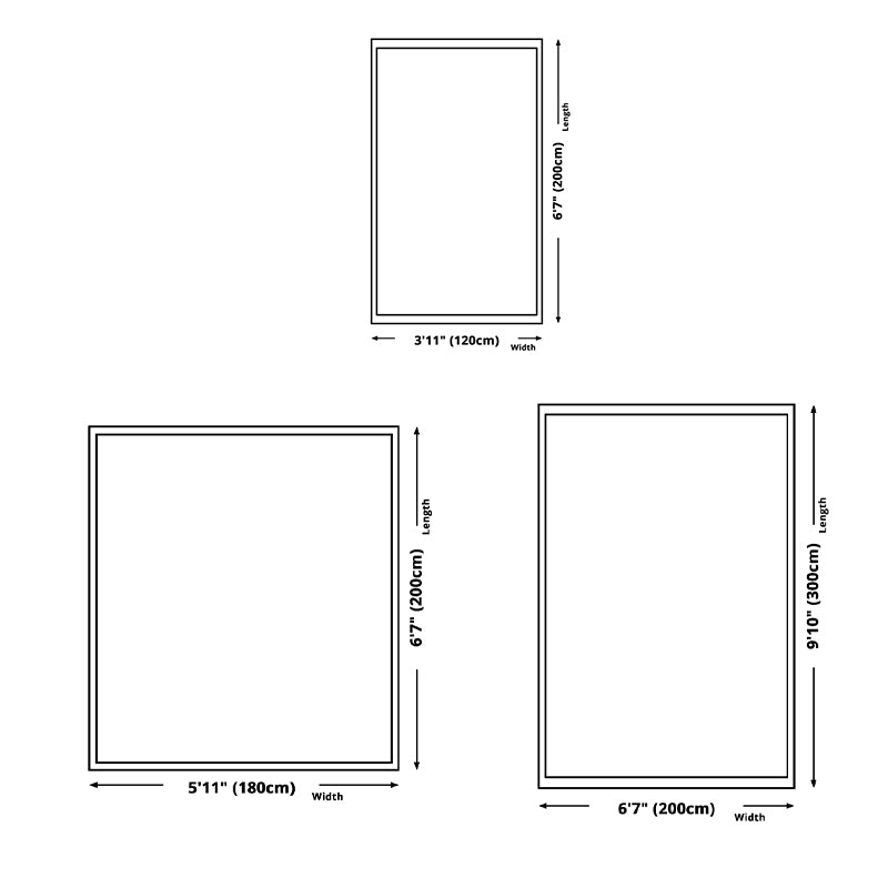 Gorgeous Polyester Carpet Modern Orange Tone Rug Living Room Area Rug with Non-Slip Backing