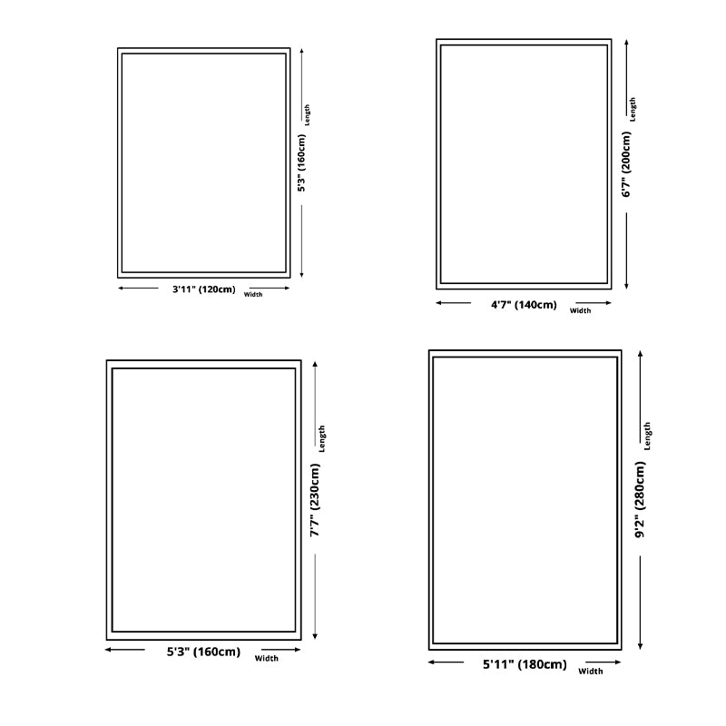 Goud eenvoudige vloerkleed Polyester Geometrisch Tapijt Non-Slip Backing Rug voor woonkamer