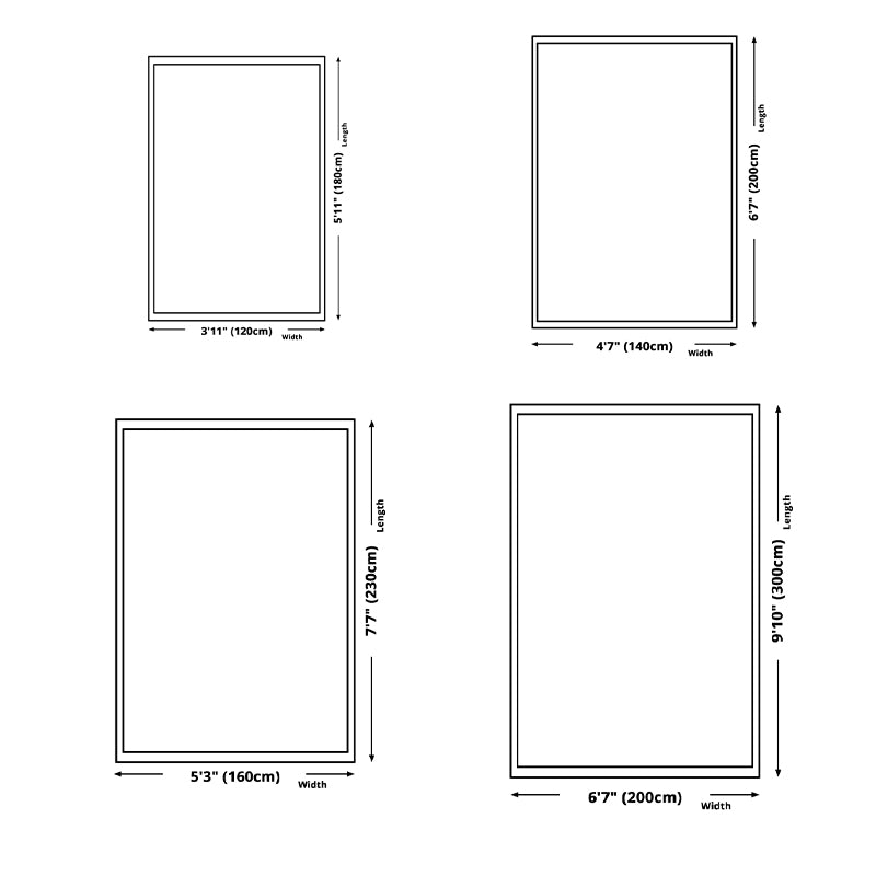 Casual Flowing Swirls Pattern Rug Polyester Area Carpet Pet Friendly Indoor Carpet for Living Room