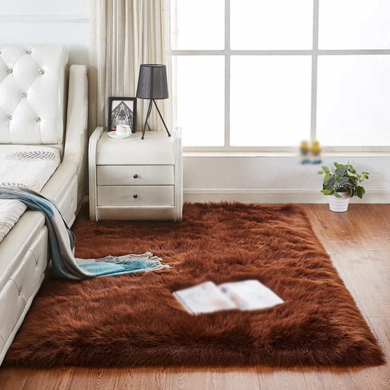 Simpleity Area Teppich funky einfach Wohnzimmer Teppich Polyester Shag Teppich mit Rutsch-Rücken