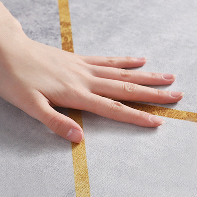Moderne geometrische print tapijt Grijs Polyester Gebied Tapijt Anti-slip achterbleek voor huisdecoratie