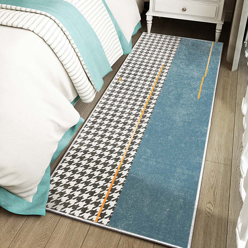 Grijs geometrisch patroon tapijt Modern polyester gebied Tapijt niet-slip ruggebied tapijt voor woonkamer