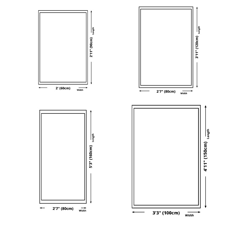 Modern Area Rug Bold Houndstooth Pattern Rug Polyester Stain Resistant Area Rug for Living Room