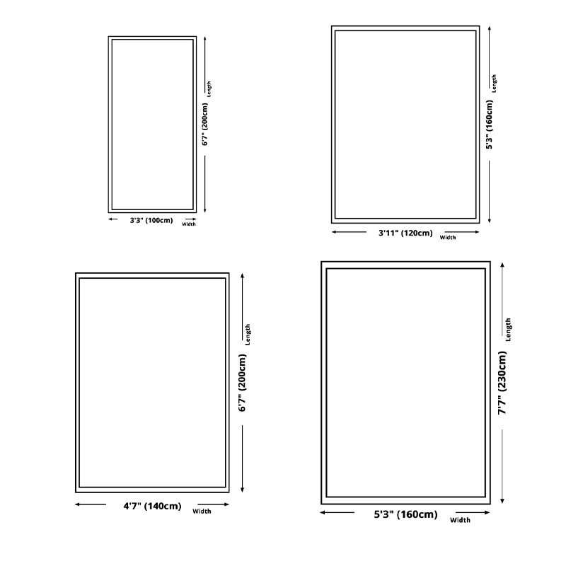 Modern Area Rug Bold Houndstooth Pattern Rug Polyester Stain Resistant Area Rug for Living Room