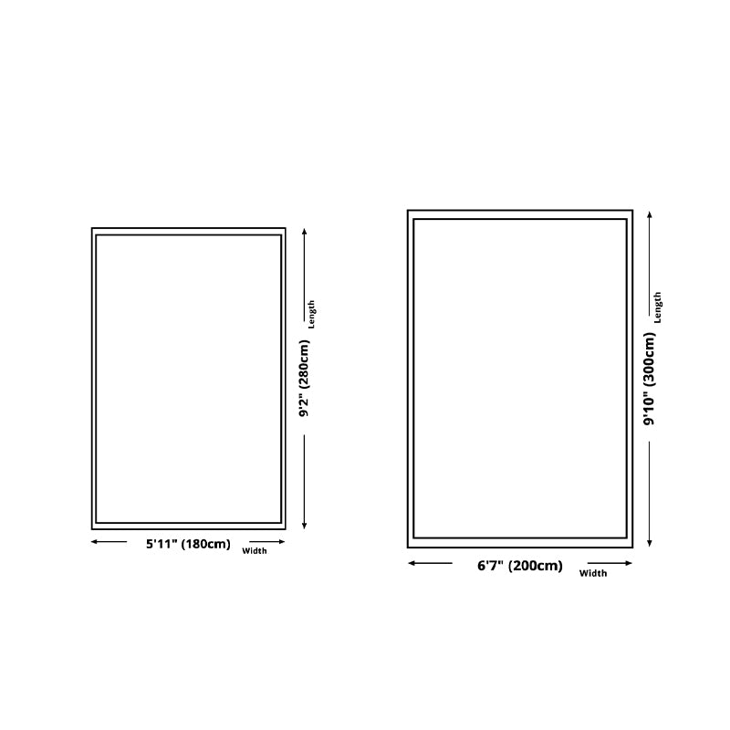 Modern Area Rug Bold Houndstooth Pattern Rug Polyester Stain Resistant Area Rug for Living Room