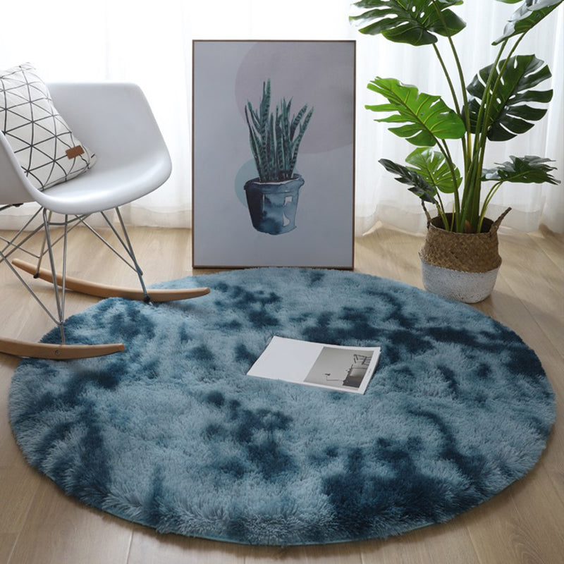 Tapis moderne rose clair Polyester Couleur de couleur intérieure tapis lavable pour le salon
