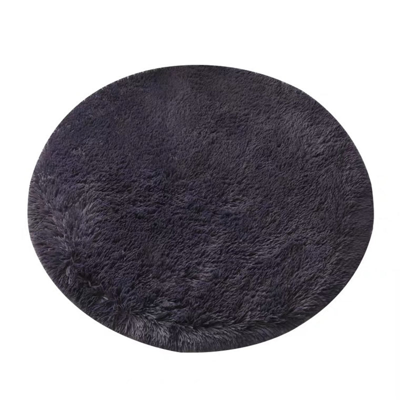Tapis moderne rose clair Polyester Couleur de couleur intérieure tapis lavable pour le salon