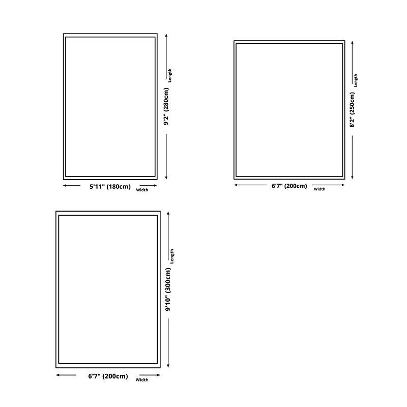 White Modern Rug Polyester Line Rug Stain Resistant Rug for Home Decor