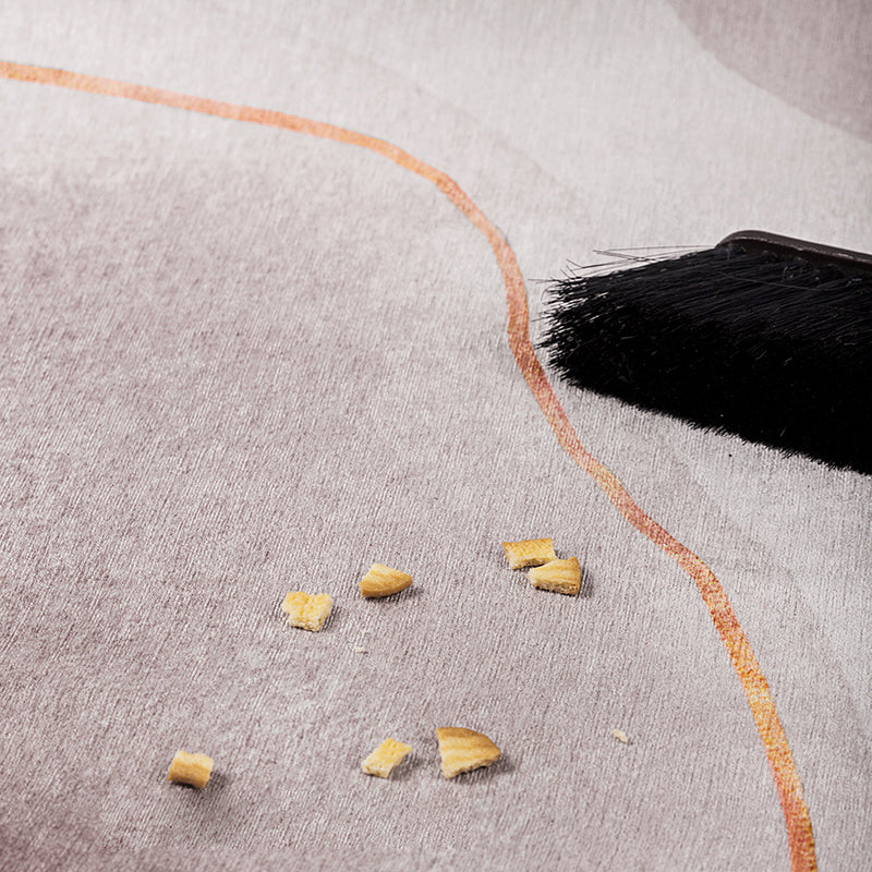 Moderne woonkamer Tapijt Grijs Polyester Gebied Rug vlekbestendig vloerkleed voor thuisdecoratie