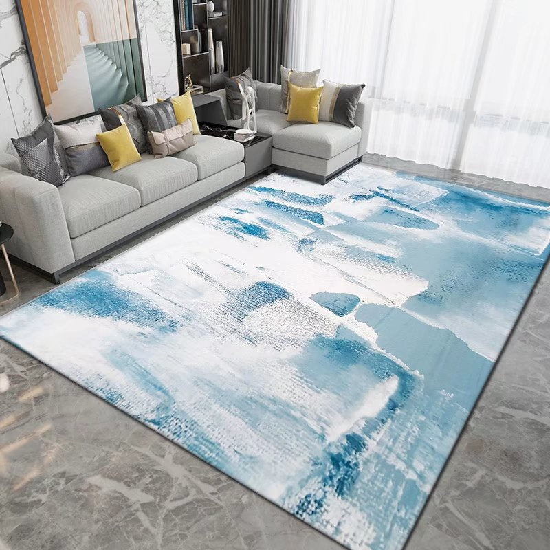 Eenvoud Area tapijt trendy polyester abstract patroon binnen tapijt niet-slip tapijt voor woonkamer