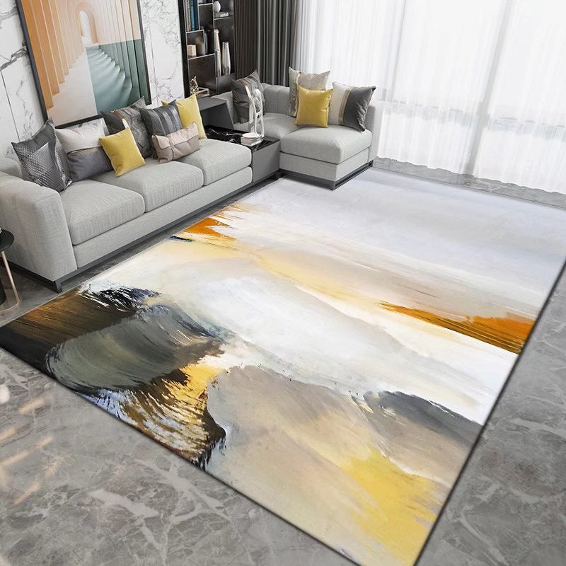Eenvoud Area tapijt trendy polyester abstract patroon binnen tapijt niet-slip tapijt voor woonkamer
