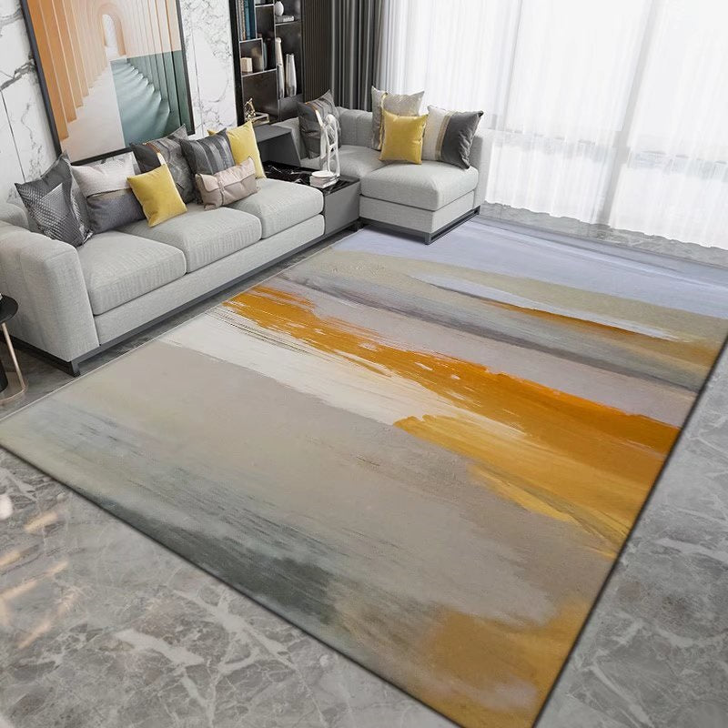 Eenvoud Area tapijt trendy polyester abstract patroon binnen tapijt niet-slip tapijt voor woonkamer