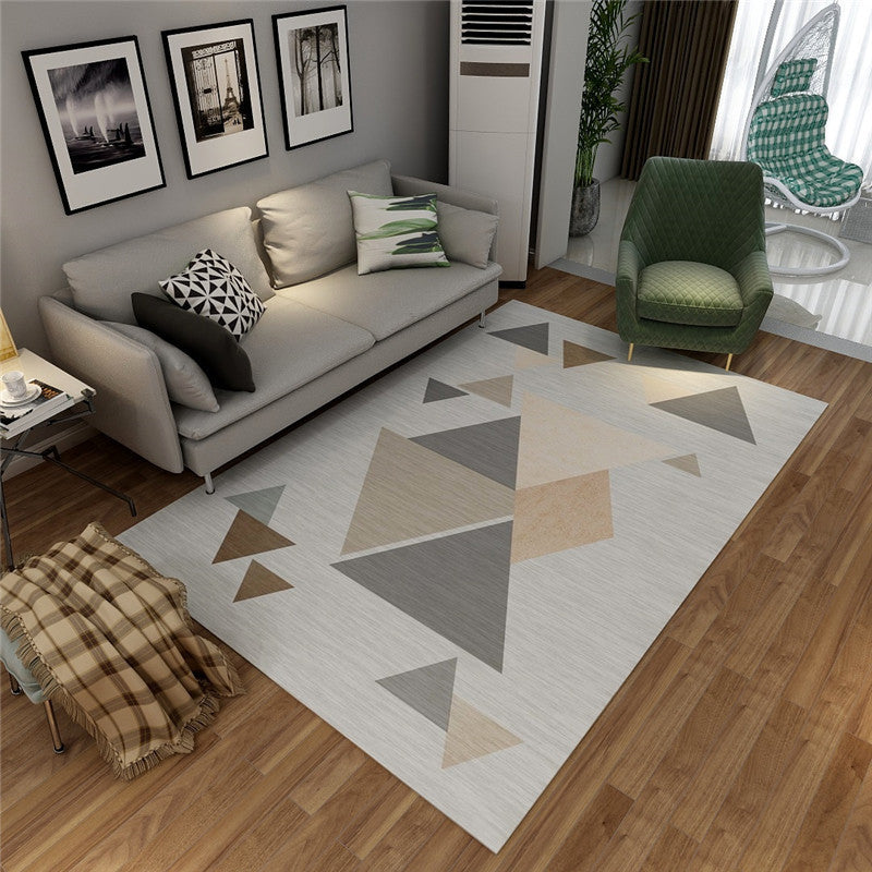 Contemporary Graphic Pattern Carpet Polyester Indoor Rug Pet Friendly Area Rug for Home Decoration