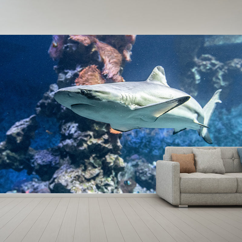 Marine Life Mural Environment Friendly Wallpaper Home Decoration for Living Room