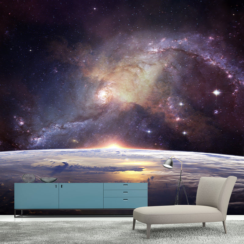 Star Universe Wall Mural Full Size Wall Covering for Sleeping Room, Waterproofing