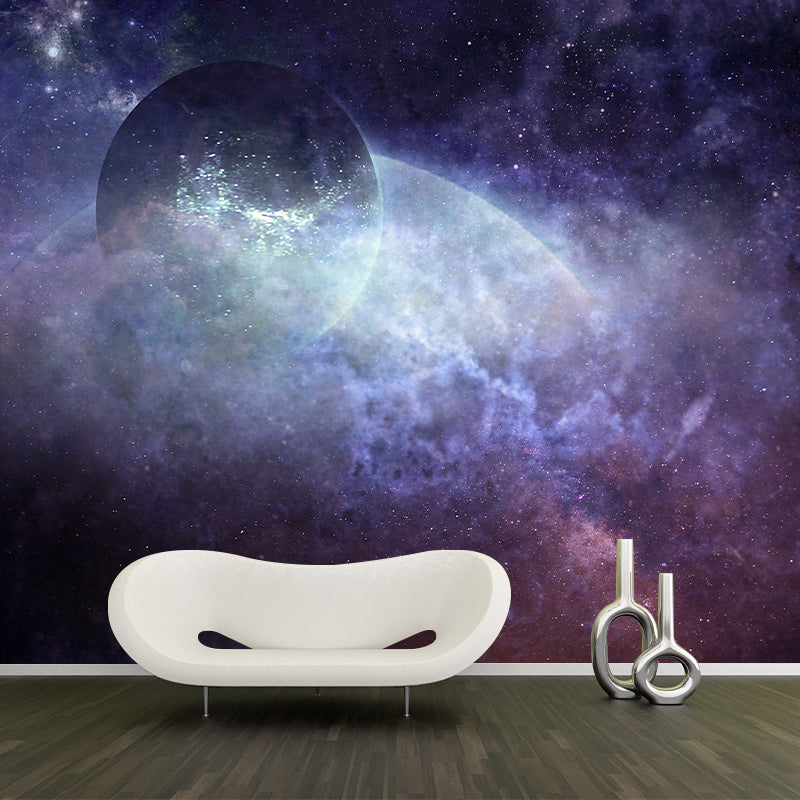 Star Universe Wall Mural Full Size Wall Covering for Sleeping Room, Waterproofing