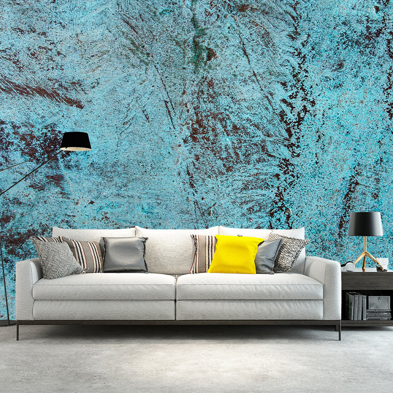 Rusty Metal Wall Mural Personalized Minimalist Wall Covering for Sitting Room