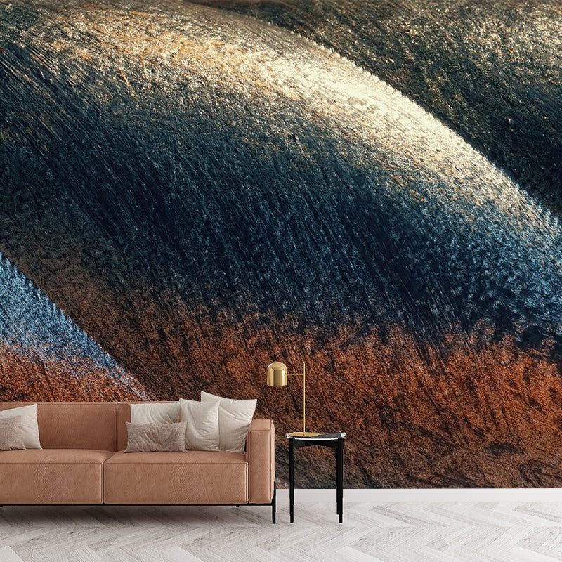 Rusty Metal Wall Mural Personalized Minimalist Wall Covering for Sitting Room