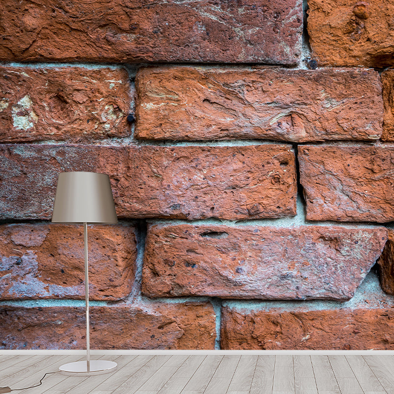 Retro Style Brick Wall Wall Covering Water-Resistant Mural Wallpaper for Living Room