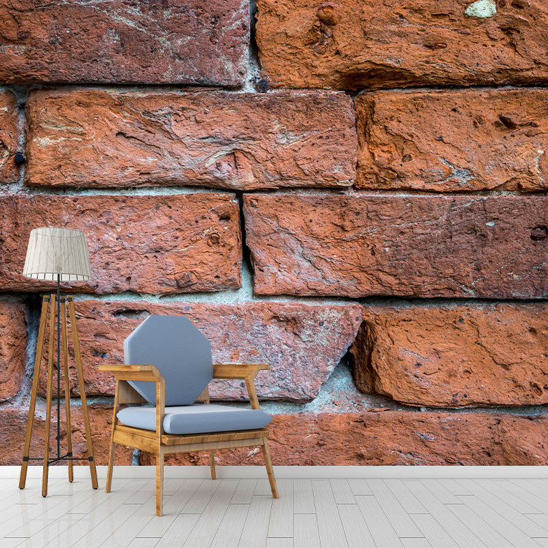 Retro Style Brick Wall Wall Covering Water-Resistant Mural Wallpaper for Living Room