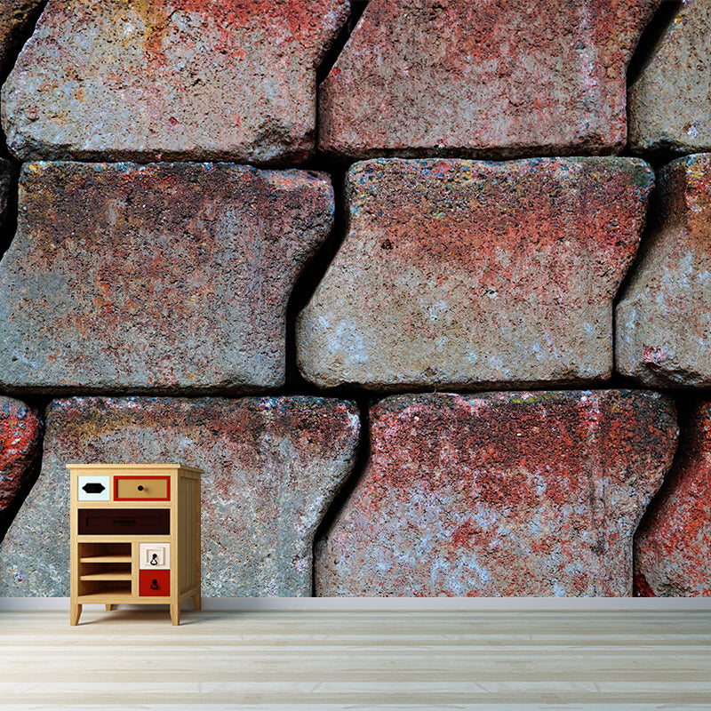 Brick Wall Wall Covering Water-Resistant Mural Wallpaper for Living Room