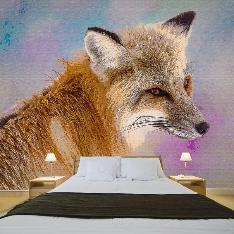 Animal Oil Painting Wall Mural for Living Room Bedroom, Personalized Size Available
