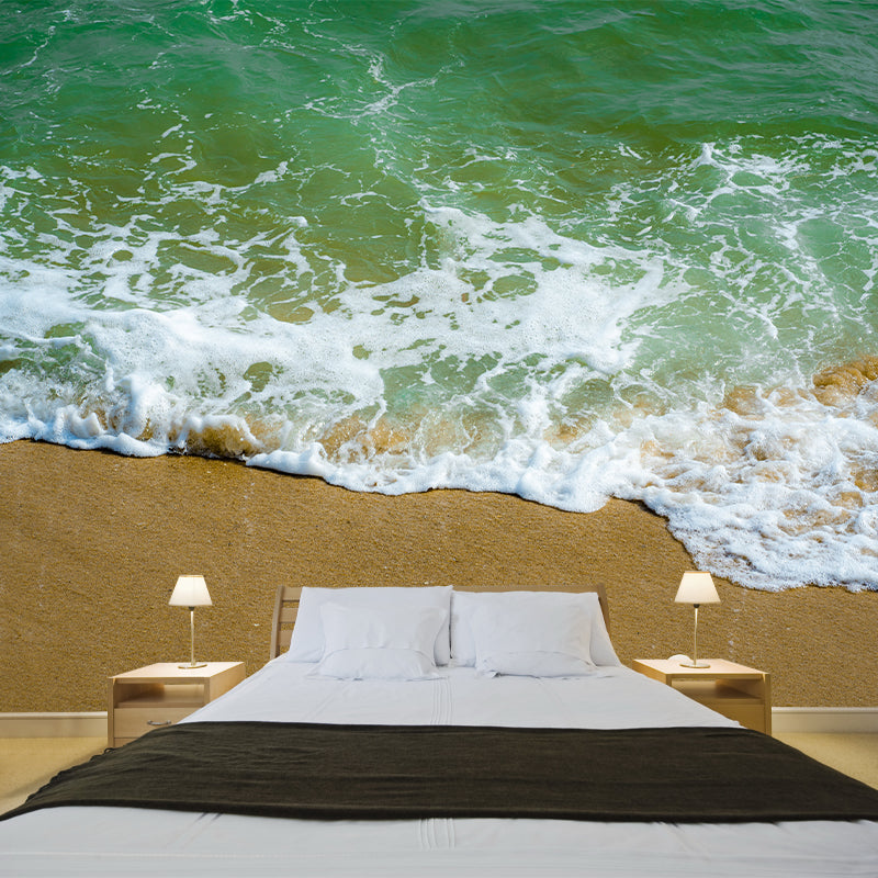 Sea Coastal View Removable Wall Mural for Sleeping Room, Stain Resistant