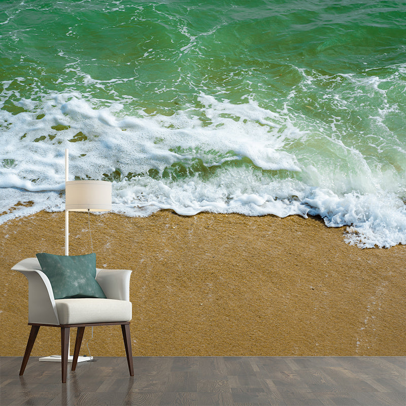 Sea Coastal View Removable Wall Mural for Sleeping Room, Stain Resistant