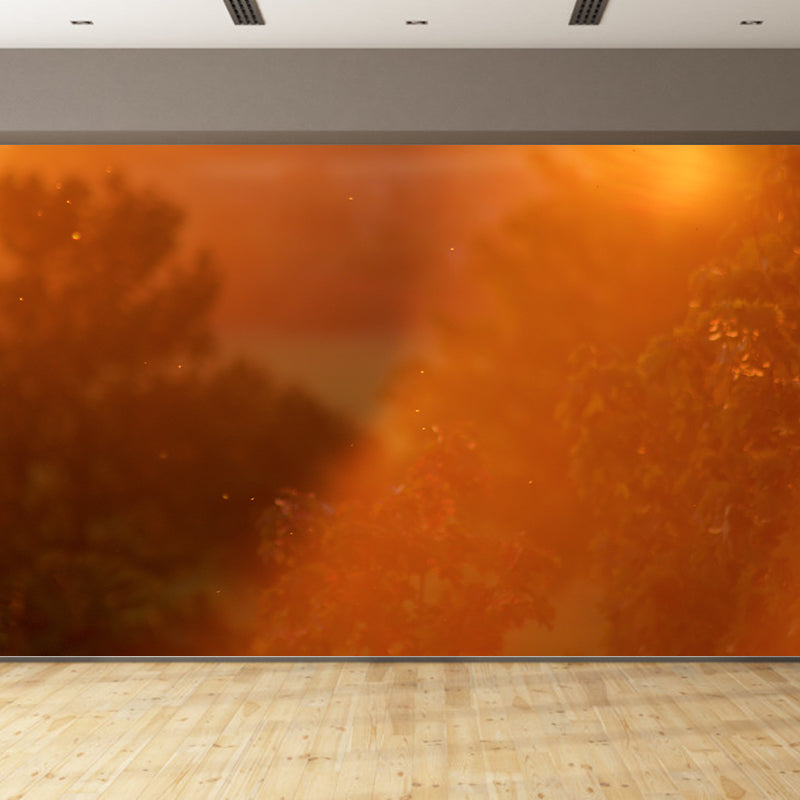 Cloudy Sky Mural Wallpaper Contemporary Wall Covering for Sleeping Room