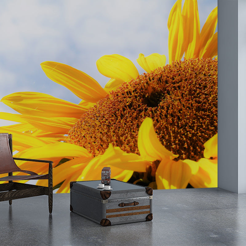 Sunflower Mural Wallpaper for Sitting Room Decor Multiple Sizes Available