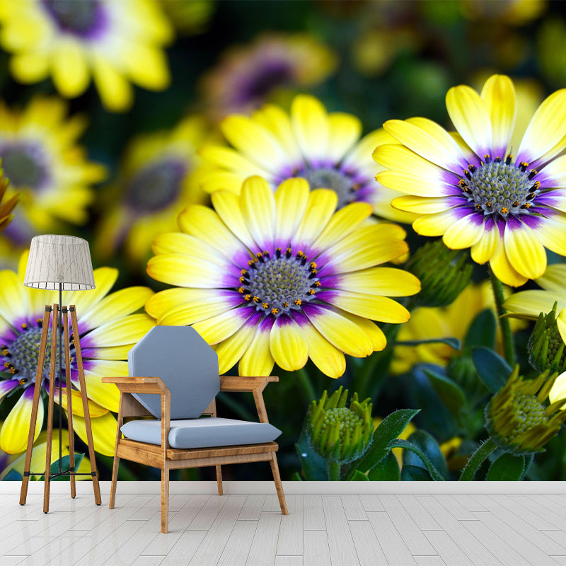 Sea of Flowers Mural Moisture Resistant Wallpaper Wall Decor for House Interior