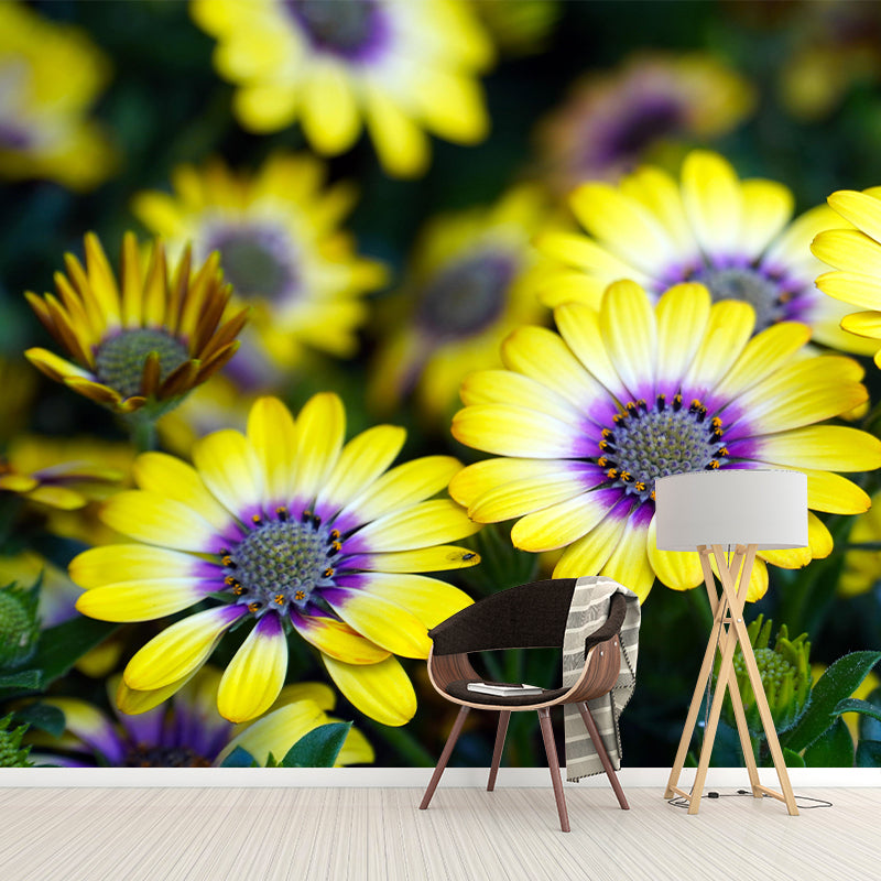 Sea of Flowers Mural Moisture Resistant Wallpaper Wall Decor for House Interior