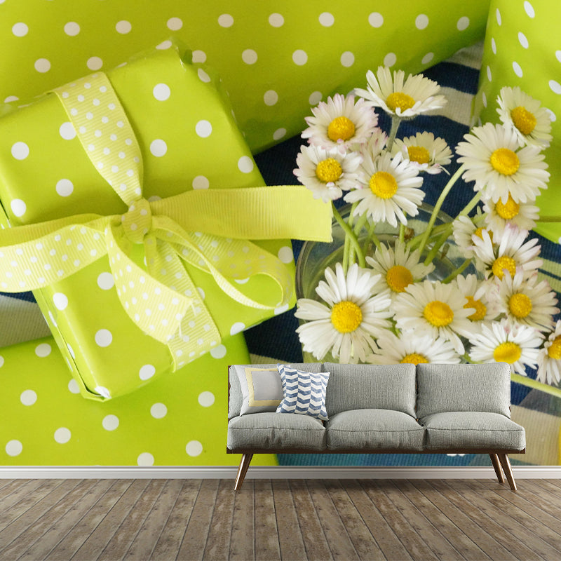 Bouquet Wall Mural Moisture Resistant Wallpaper Wall Decor for House Interior