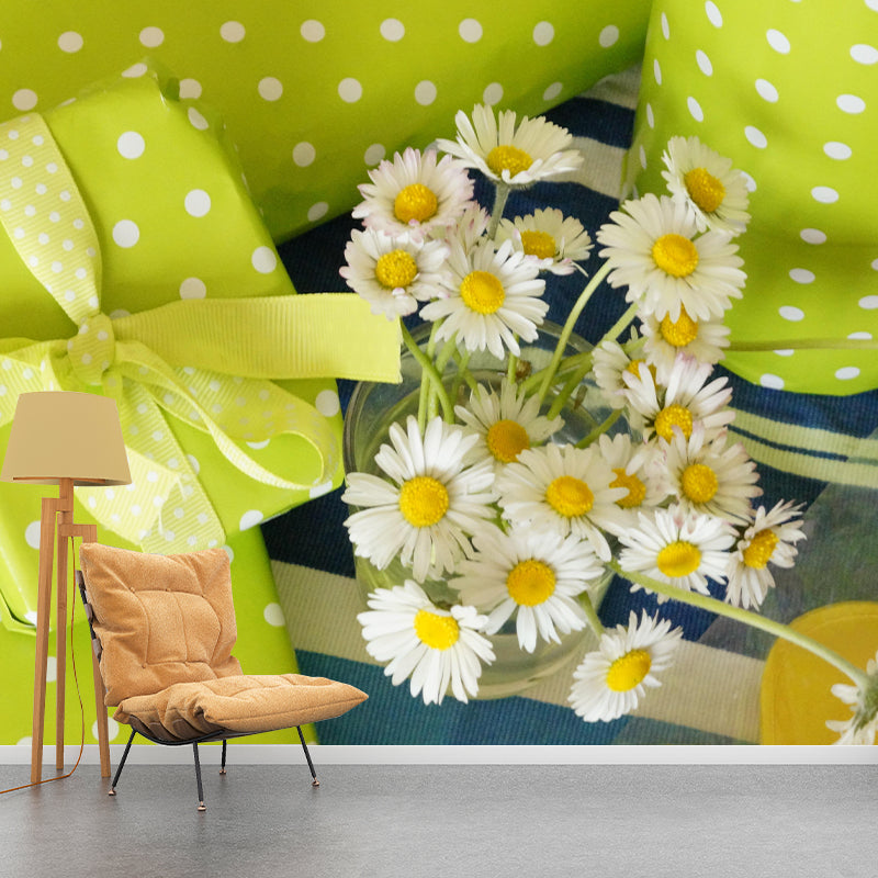 Bouquet Wall Mural Moisture Resistant Wallpaper Wall Decor for House Interior