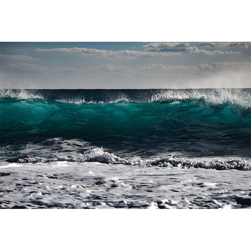 Seascape Wall Mural Moisture Resistant Wallpaper Wall Decor for Bathroom