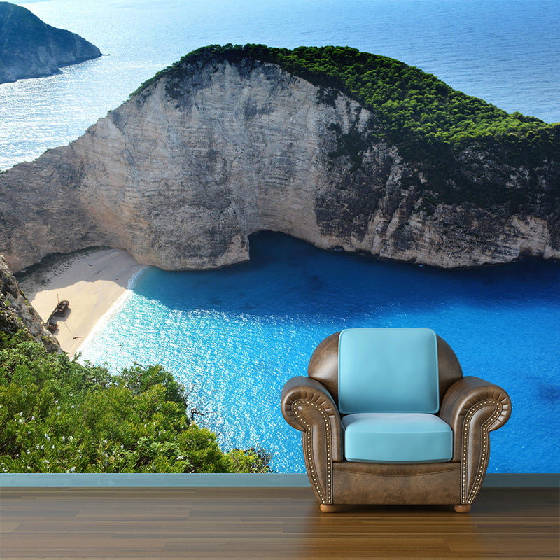 Seascape Wall Mural Moisture Resistant Wallpaper Wall Decor for House Interior