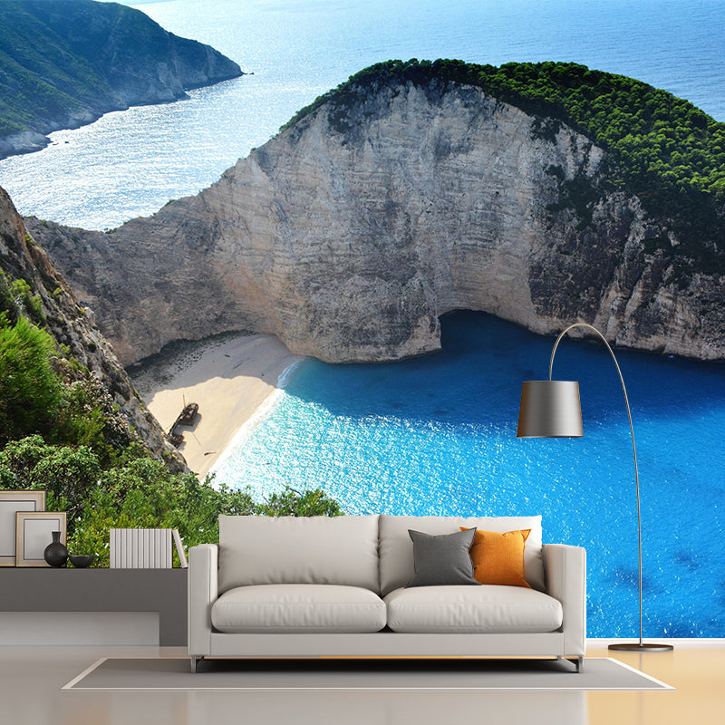 Seascape Wall Mural Moisture Resistant Wallpaper Wall Decor for House Interior