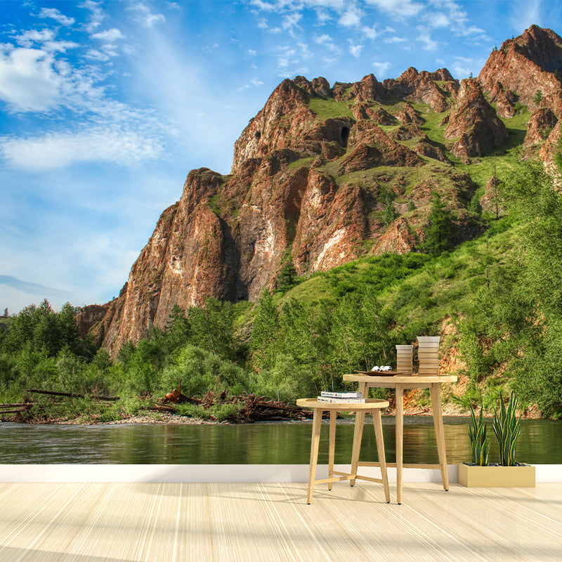 Customized Mountain Landscapes Mural Environment Friendly Wallpaper for Decoration