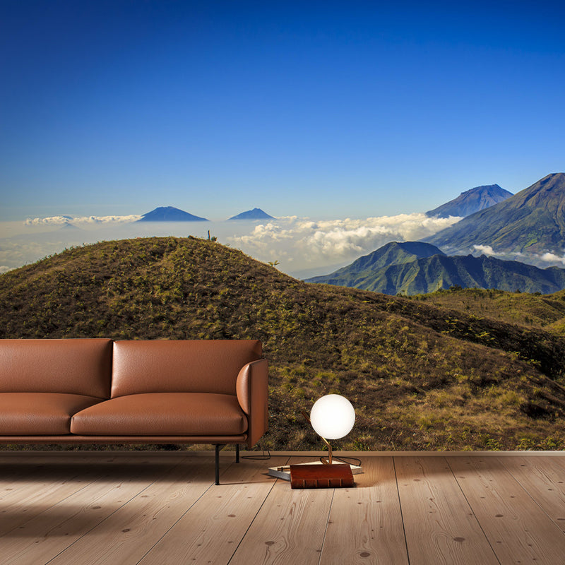 Magnificent Mountain View Mural Wallpaper Mildew Resistant for Bedroom Decor