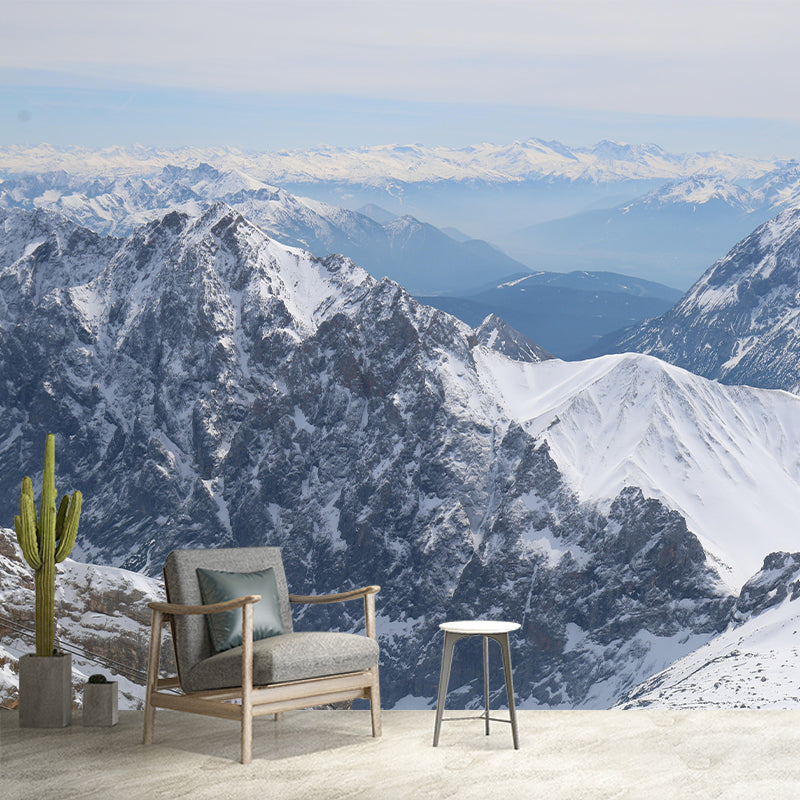 Mountain Landscapes Mural Wallpaper Moisture Resistant Wall Decor for House Interior