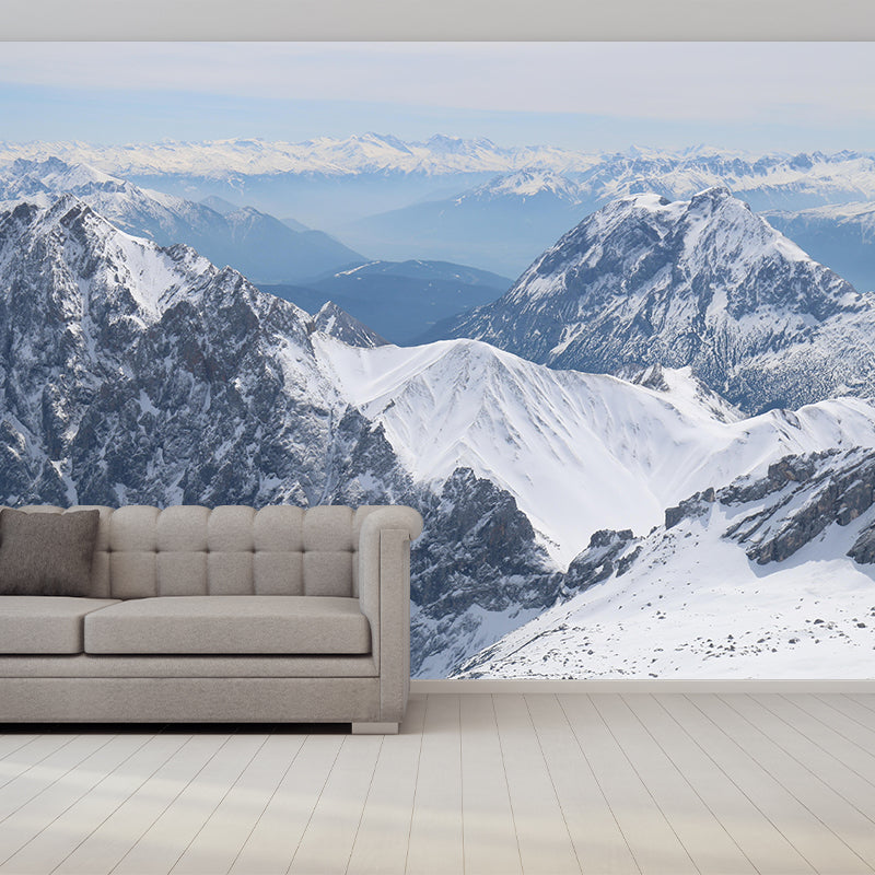 Mountain Landscapes Mural Wallpaper Moisture Resistant Wall Decor for House Interior