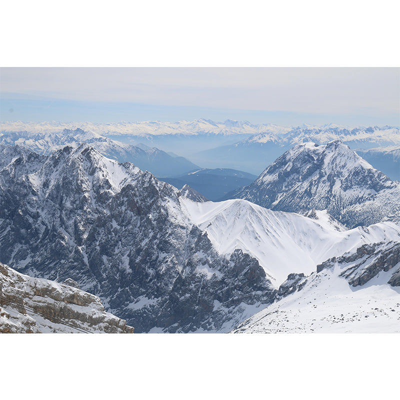 Mountain Landscapes Mural Wallpaper Moisture Resistant Wall Decor for House Interior