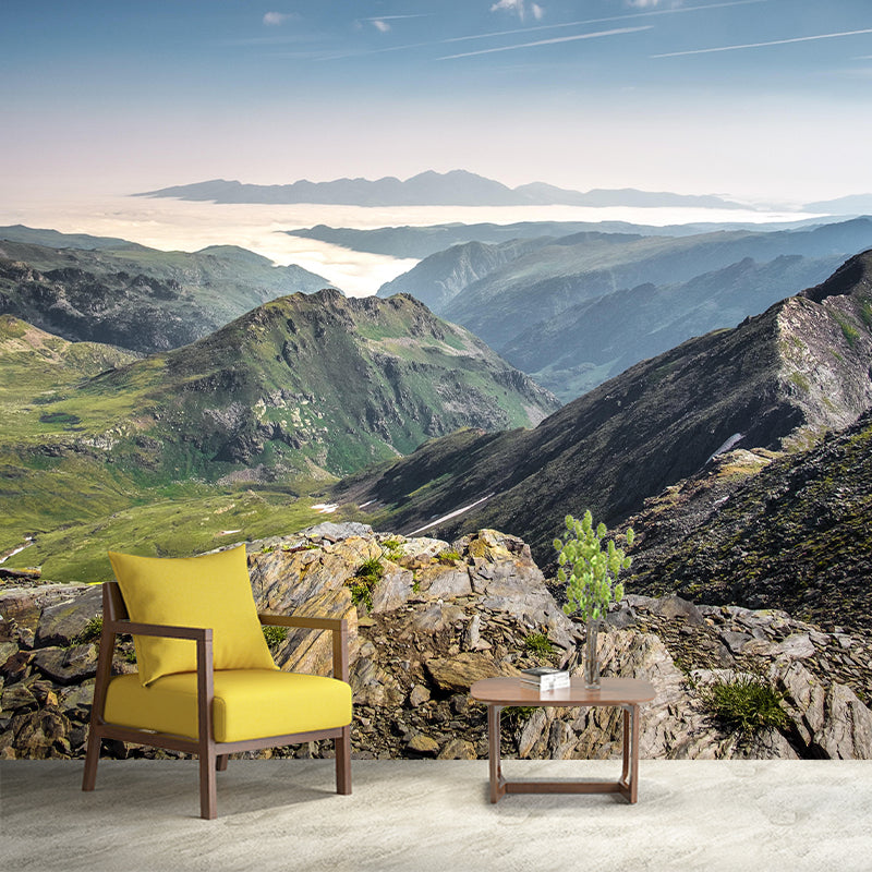 Customized Mountain Landscapes Mural Environment Friendly Wallpaper for Bedroom
