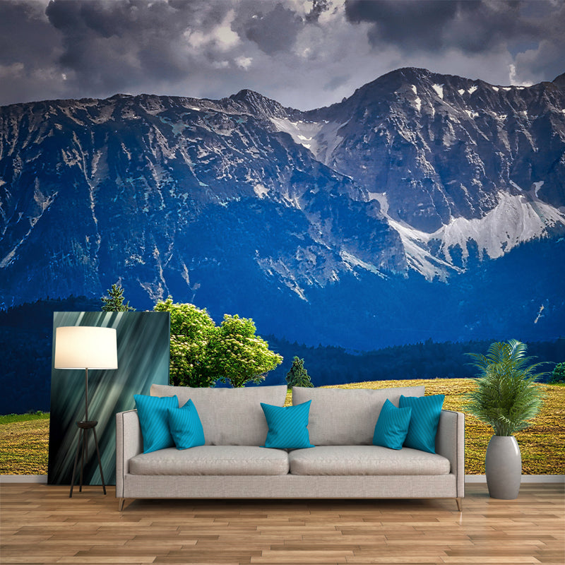 Magnificent Mountain Landscapes Mural Photography Style for Dining Room