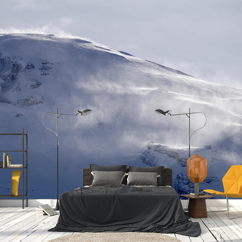 Magnificent Mountain View Mural Wallpaper Mildew Resistant for Living Room Decor