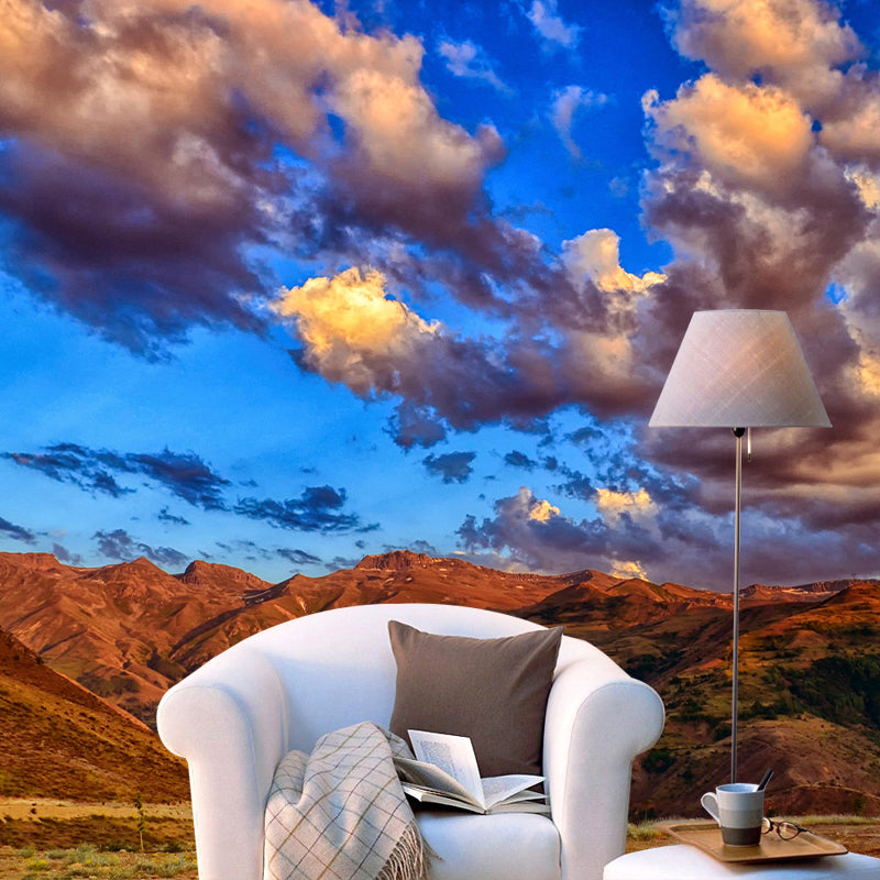 Customized Mountain Landscapes Mural Environment Friendly Wallpaper for Living Room