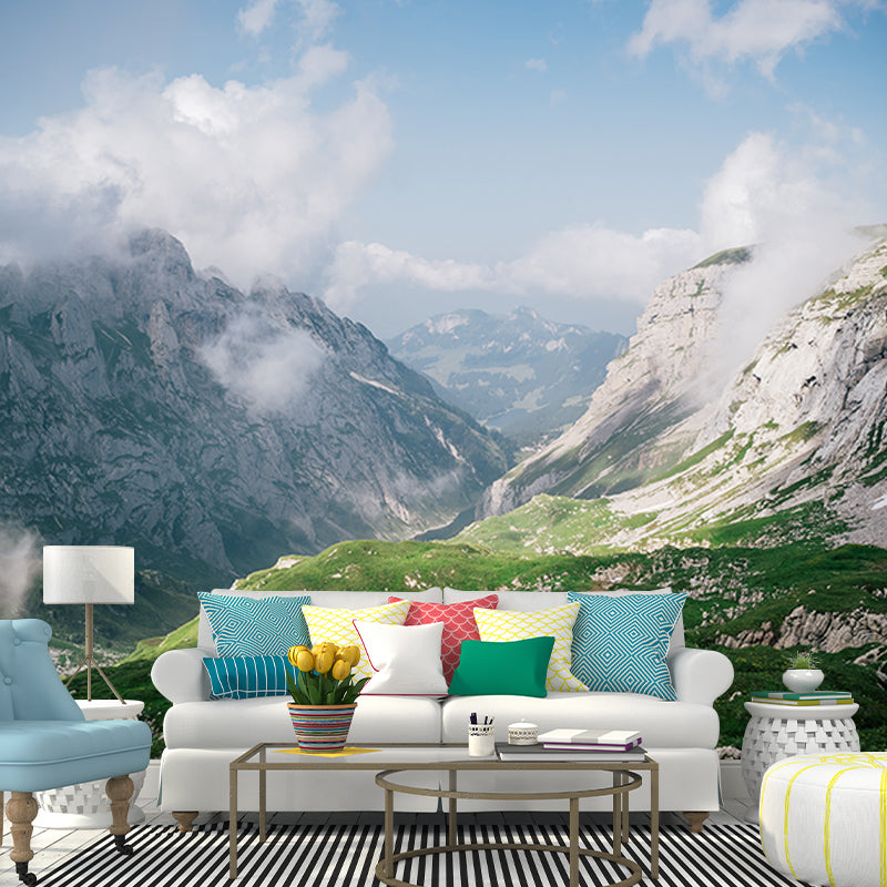 Mountain Photo Wall Mural for Living Room Bedroom Wall Decor, Made to Measure
