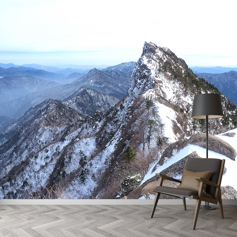 Mountain View Mural for Home Decor Contemporary Wall Art, Personalized Size